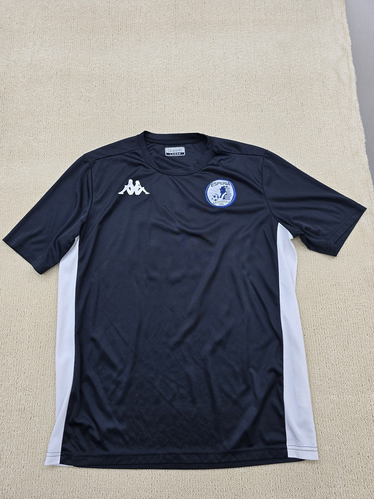 Kappa Esperanza Soccer Jersey #12 Black L Vintage 2018 Bulgaria
