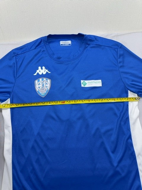 Kappa Men's XL Navy Blue/White Soccer Jersey Short Sleeve Polyester
