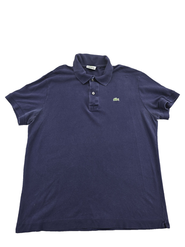 Lacoste Slim Fit Navy Polo Shirt Short Sleeve Size 5 Men DH4762-99