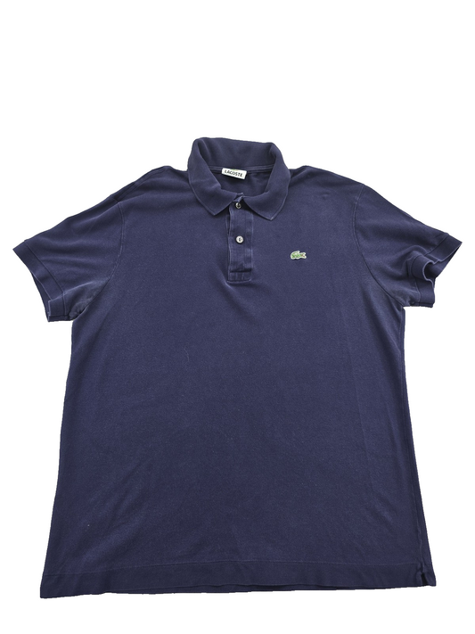 Lacoste Men's Navy Polo Shirt – Size 5, Slim Fit, Short Sleeve
