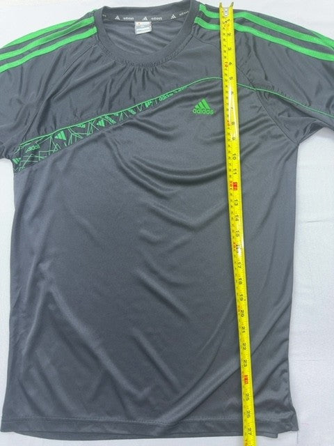 Adidas Men's Black Stripe XXL Short Sleeve Polyester Crewneck T-Shirt