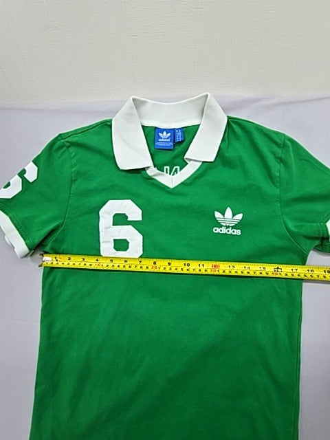 Adidas Men's Green Polo Jersey Short Sleeve Size M