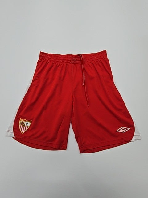 Pantalones Cortos Atléticos UMBRO Niños Rojo Juventud Medio Cordón Logo Cintu...