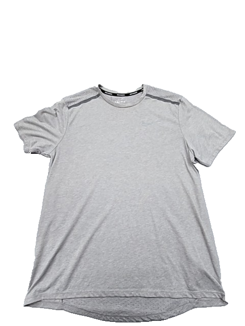 Nike Men's Grey Dri-FIT Fitness T-Shirt Size L