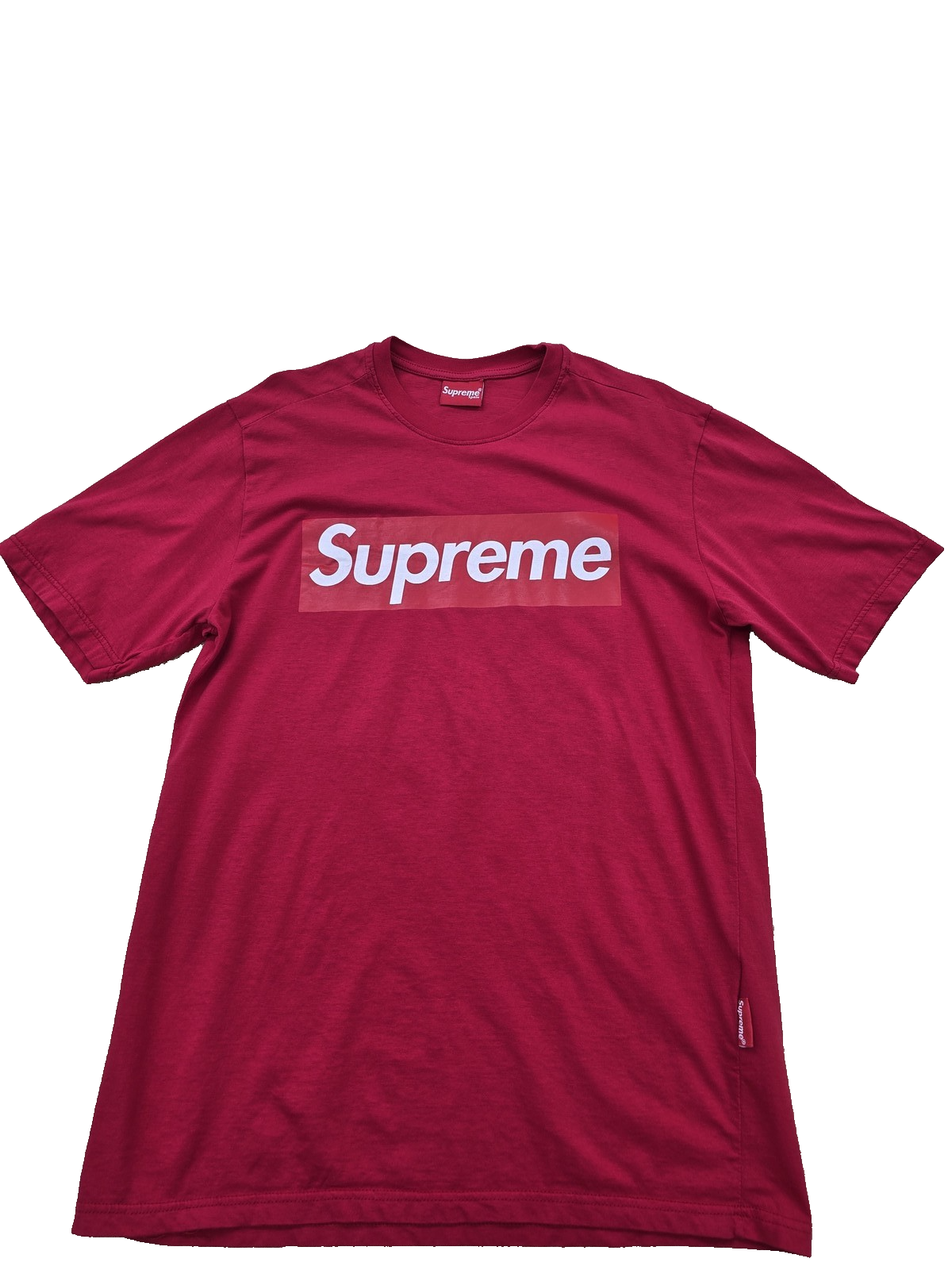 Supreme Box Logo Red T-Shirt M Short Sleeve 100% Cotton