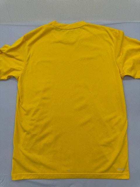 Adidas Men's Yellow T-Shirt – Size S, Short Sleeve
