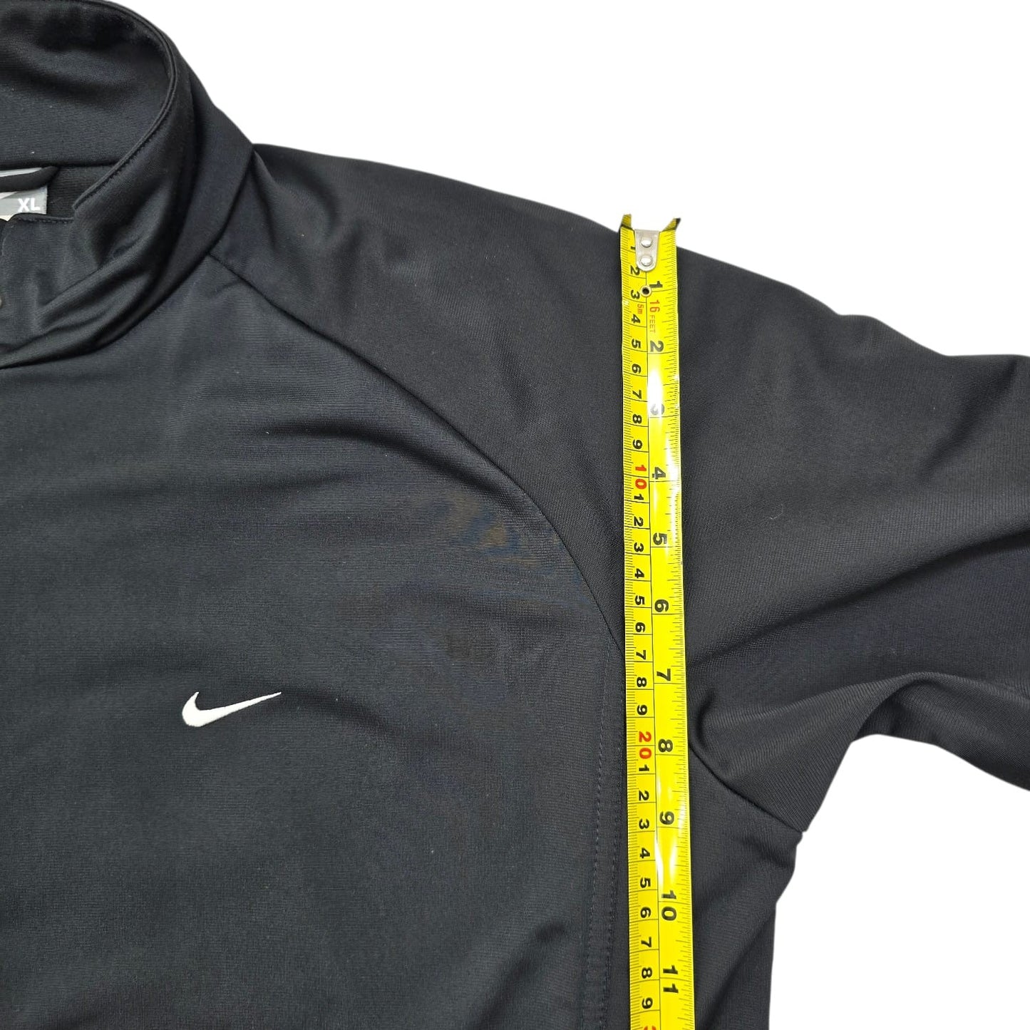 Nike Men's Black Track Jacket Full Zip XL Nylon Sportswear