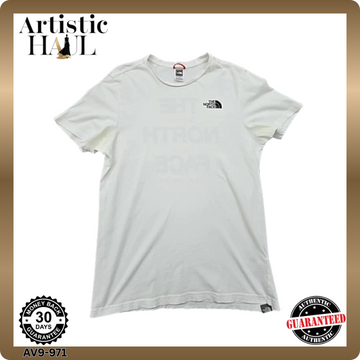 The North Face Men's Short Sleeve T-Shirt Size S White 100% Cotton Logo