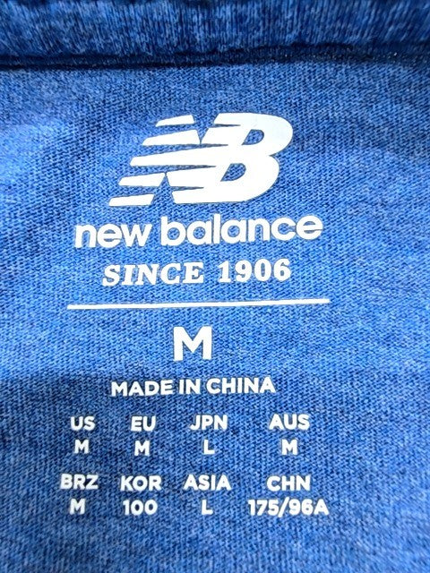 New Balance Men's Blue Crewneck Short Sleeve T-Shirt M