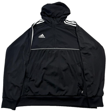 Adidas Tango Half-Zip Pullover Soccer Hoodie In Black - Size L