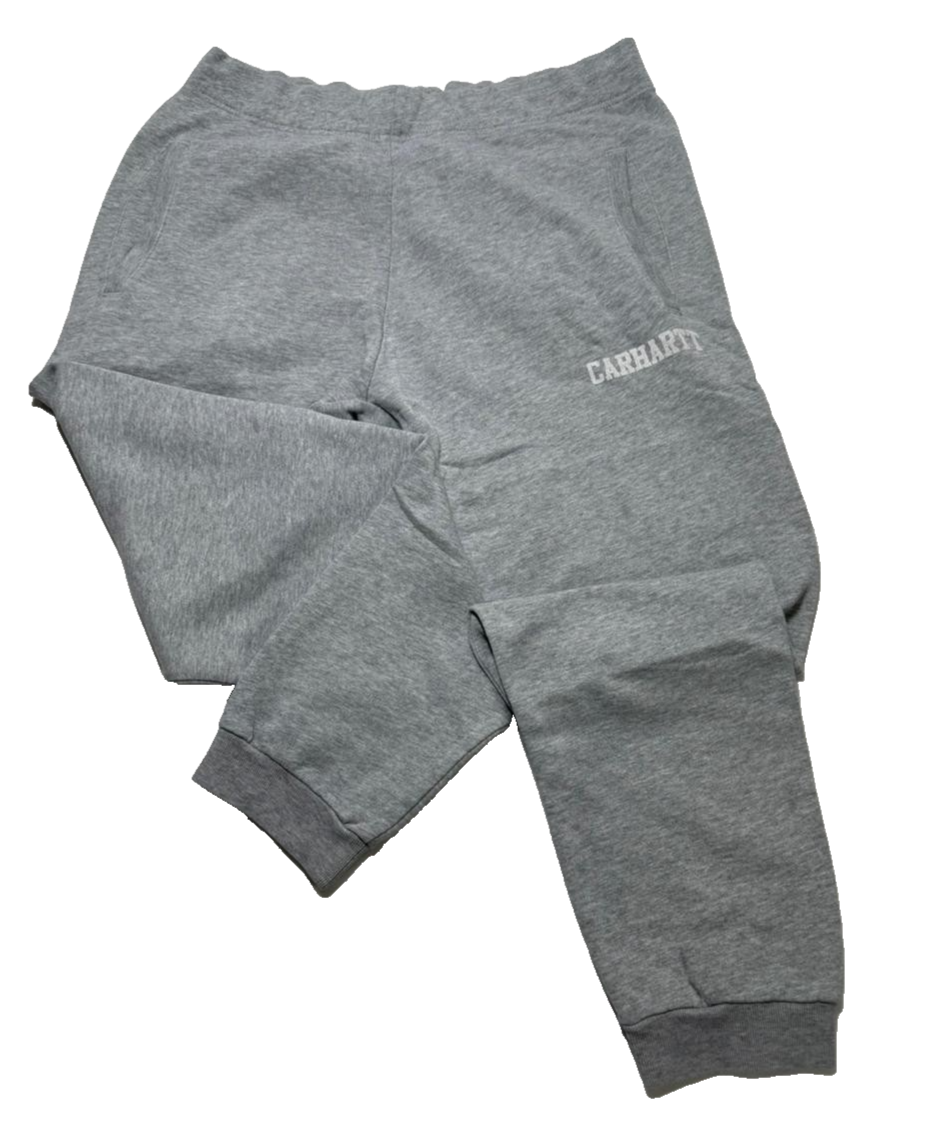 Carhartt Wip College Sweat Pant Dark Grey Heather & White S