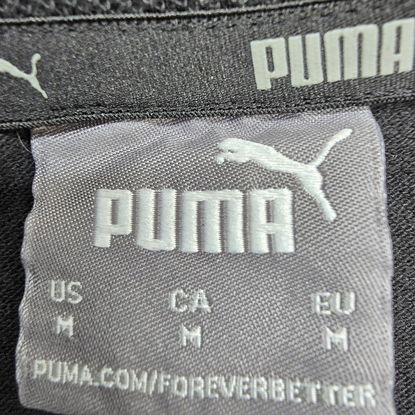 Puma Men Black Polo Shirt size M product image 3