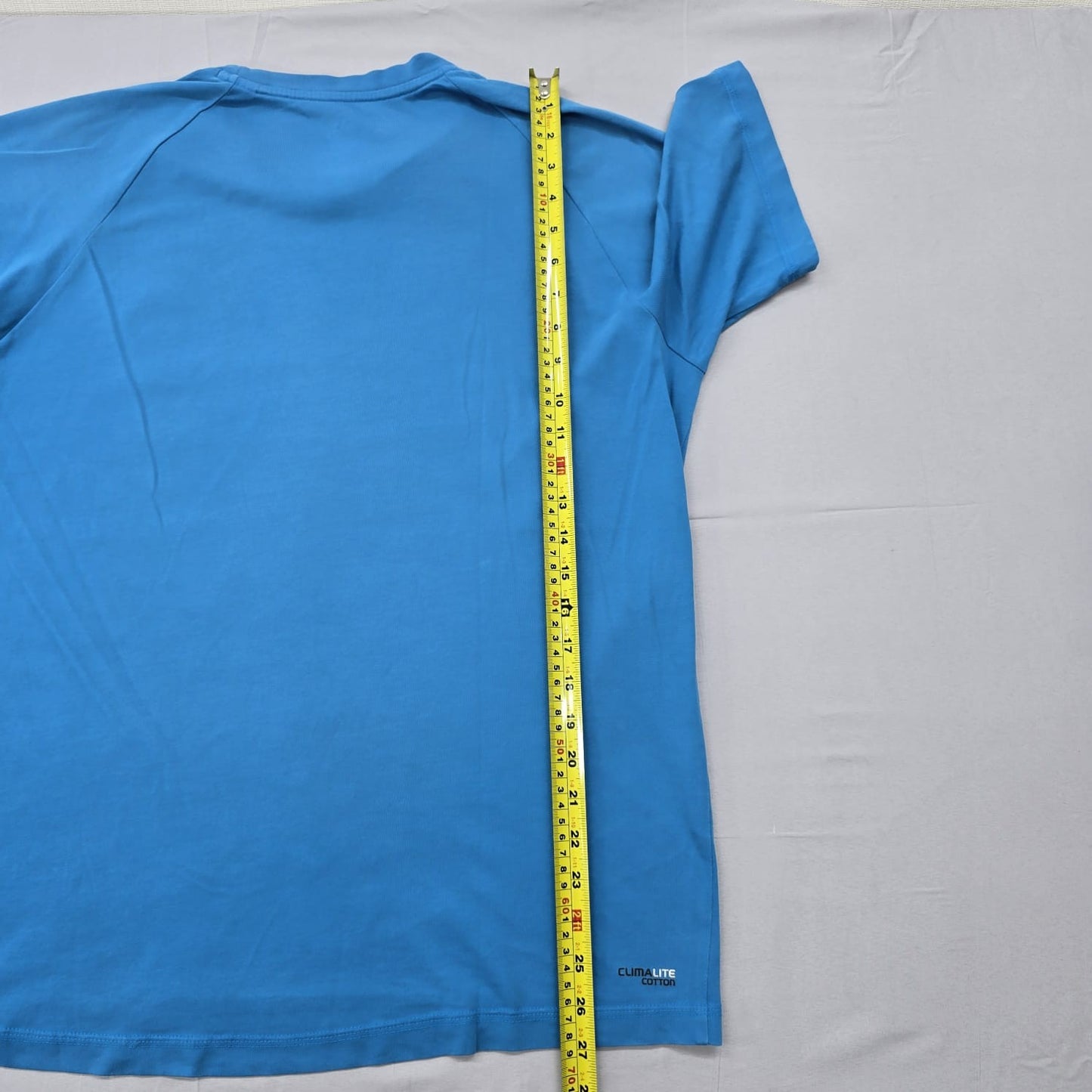 Adidas Men's Blue Performance T-Shirt Size L Short Sleeve Crewneck