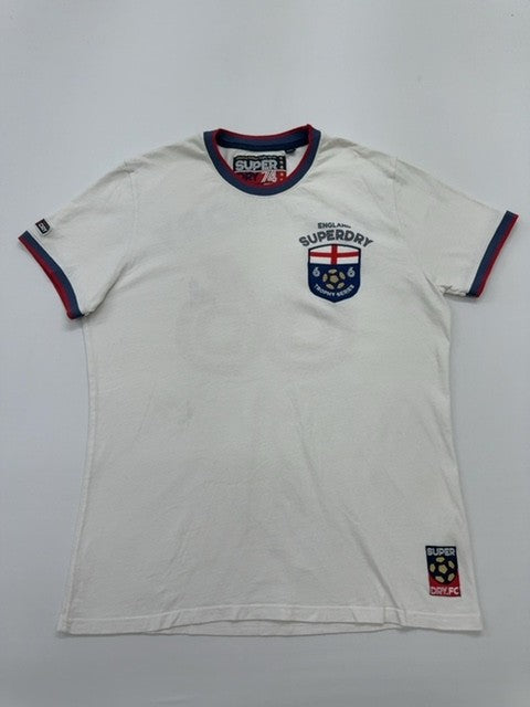 Superdry Men White Trophy Series Graphic T-Shirt 2XL Regular