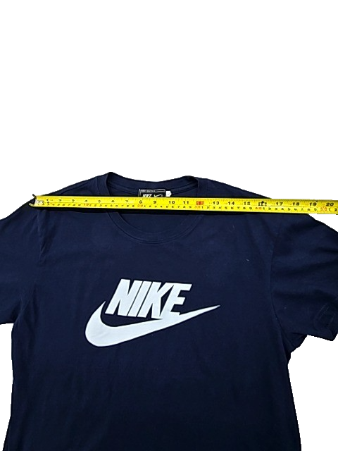 Nike Men's Midnight Navy Cotton T-Shirt w/ White Swoosh USA