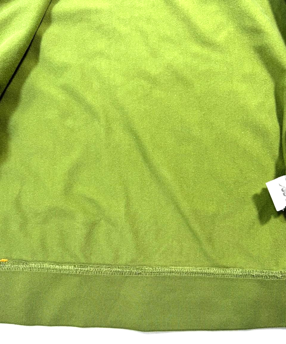 Kappa 222 Banda Anniston Slim Track Jacket In Green With Orange - Size M