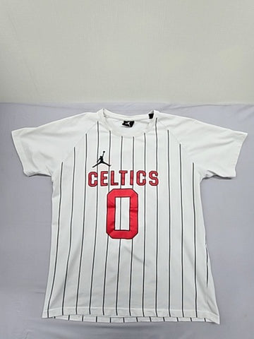 Jordan NBA Swingman Jersey White Striped XL Men's Short Sleeve