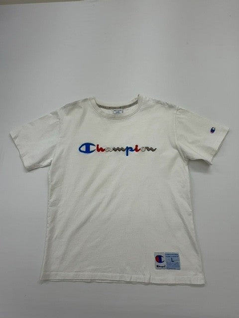 Champion Boys White T-Shirt size L product image 1