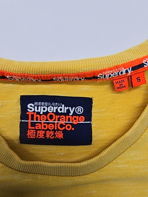 Superdry Men Yellow T-Shirt size S product image 4