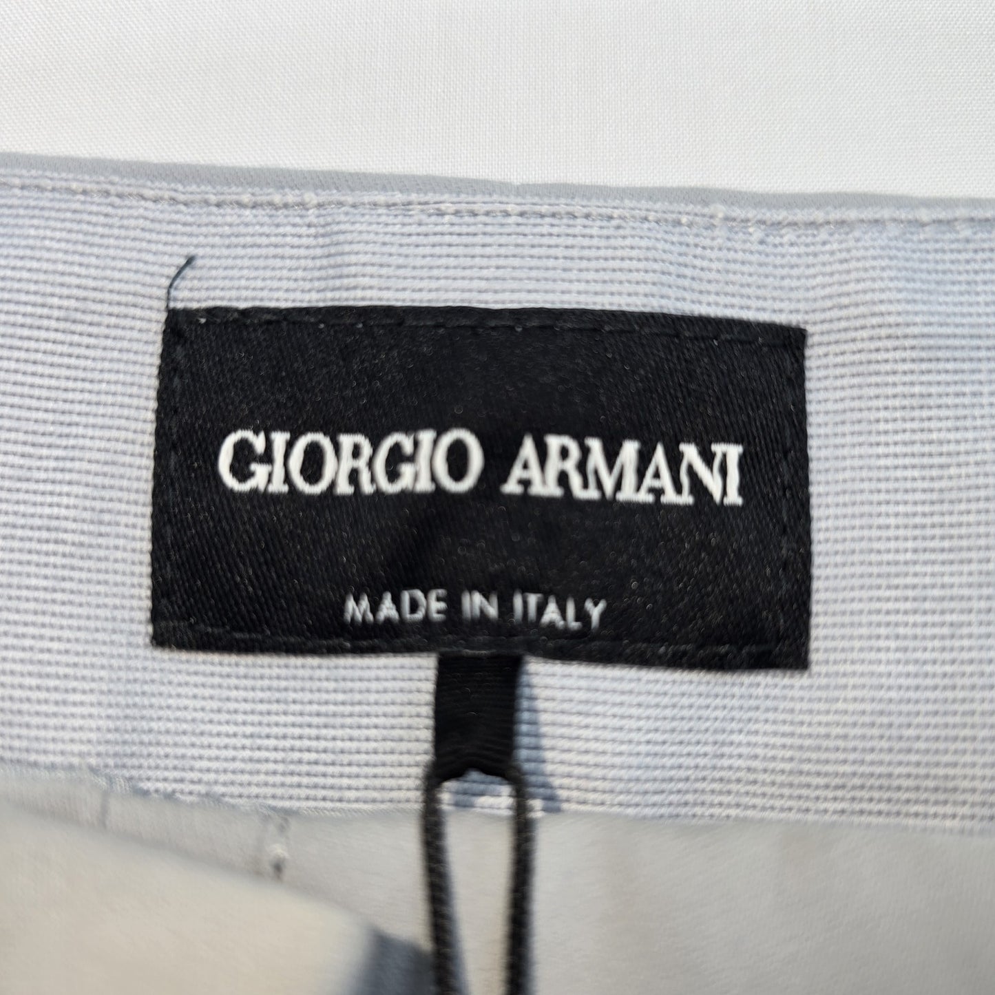 Giorgio Armani Men's Light Blue Wide Leg Pants Size 48