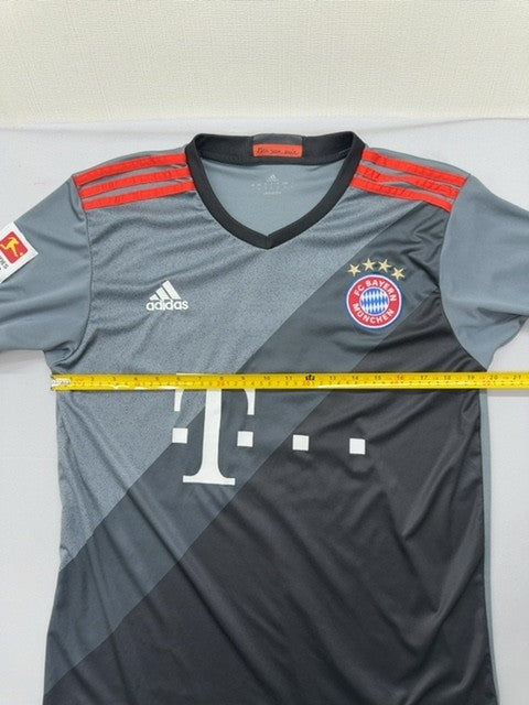 Adidas Men's Grey L V-Neck Climacool Sports Jersey Short Sleeve