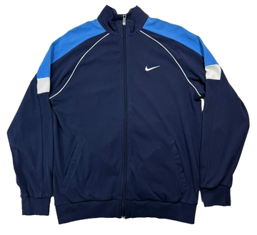 Men's Nike Track Jacket With A Blue And Navy Blue Color - XL