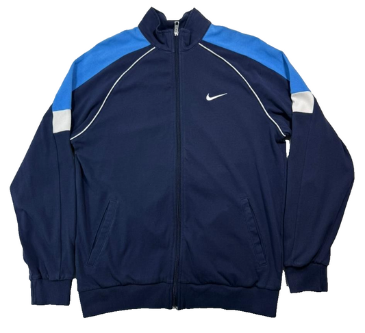 Men's Nike Track Jacket With A Blue And Navy Blue Color - XL