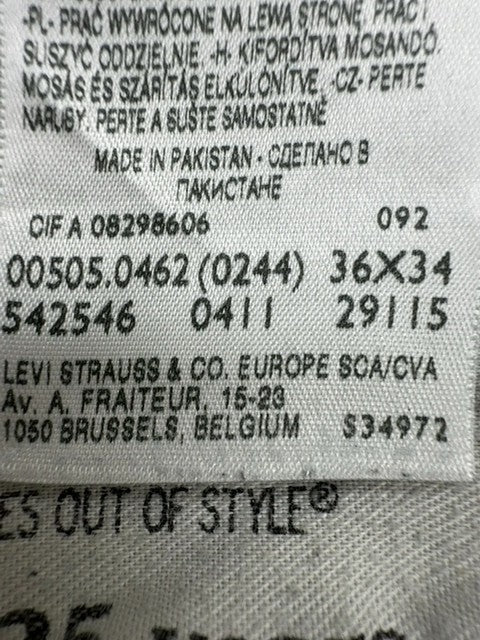 Levi's Men Gray Jeans size 36X34 product image 9