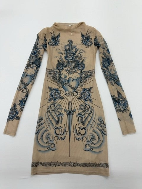 Bershka Girls Beige Dress size YOUTH product image 1