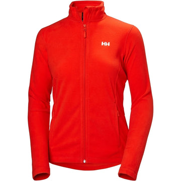 Helly Hansen Red Fleece Zip Jacket Unisex Outdoor Warm Pullover - L
