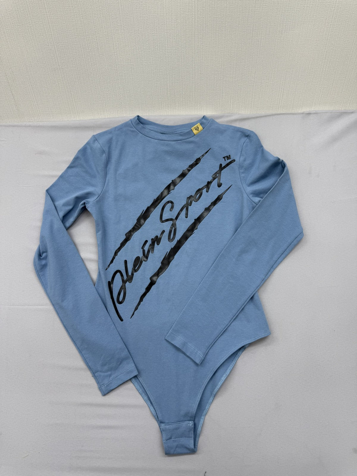 Plein Sport Women's Sky Blue Long Sleeve Quick-Dry Bodysuit S