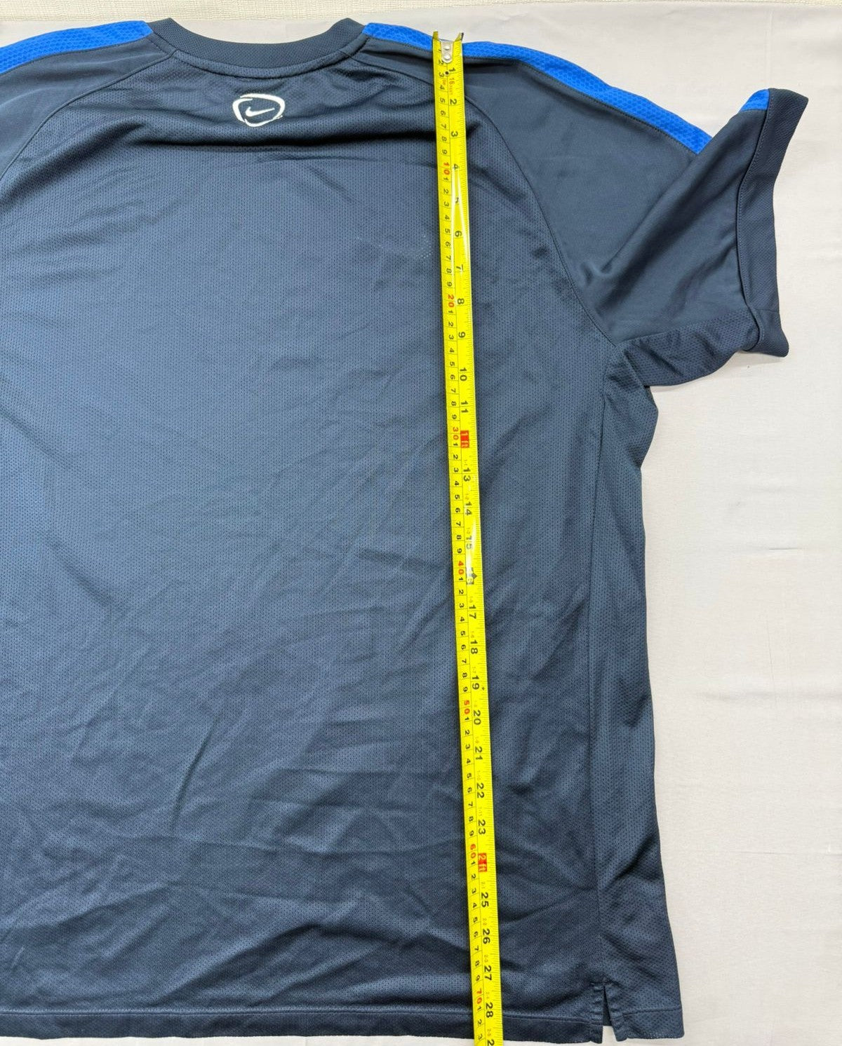 Nike Men's Navy Dri-FIT Football Jersey XXL Striped Short Sleeve