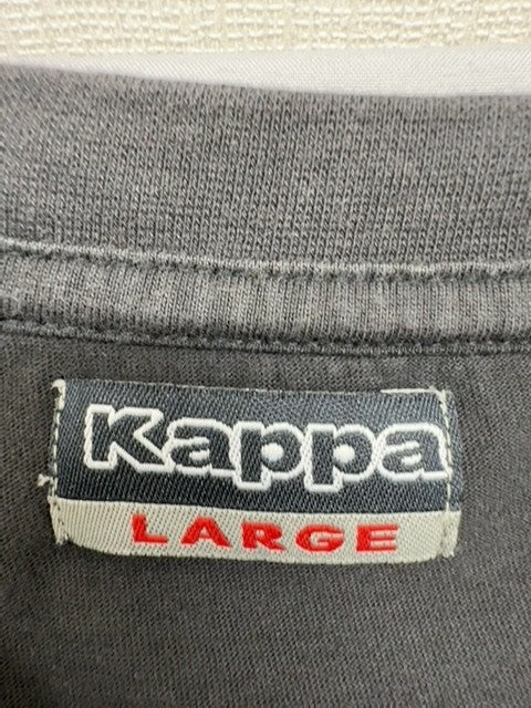Kappa Men's Black Large Short Sleeve T-Shirt 100% Cotton Logo