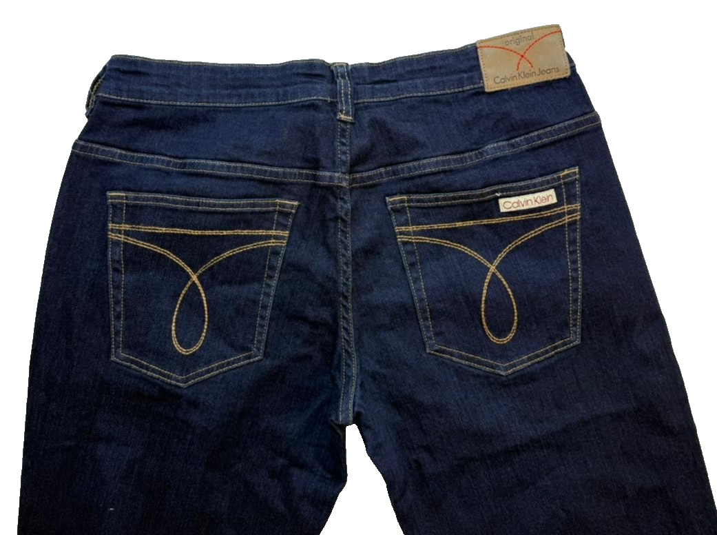 Calvin Klein Women's Straight Denim Jeans Size 33 Classic Fit