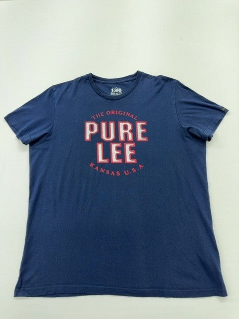 Lee Men Navy T-Shirt size XXL product image 1