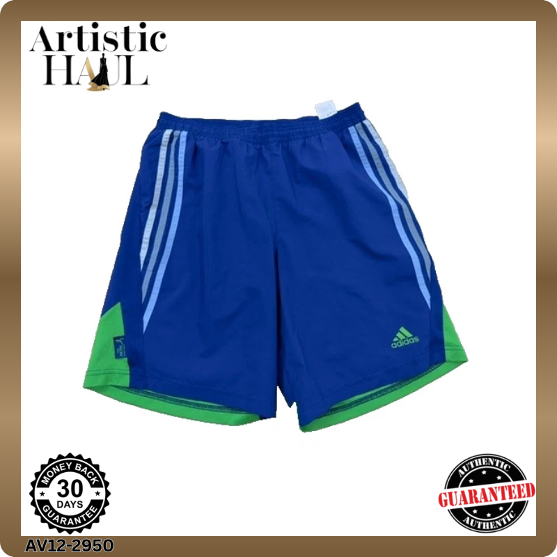 Adidas Men's Blue Moisture Wicking Athletic Shorts Size M