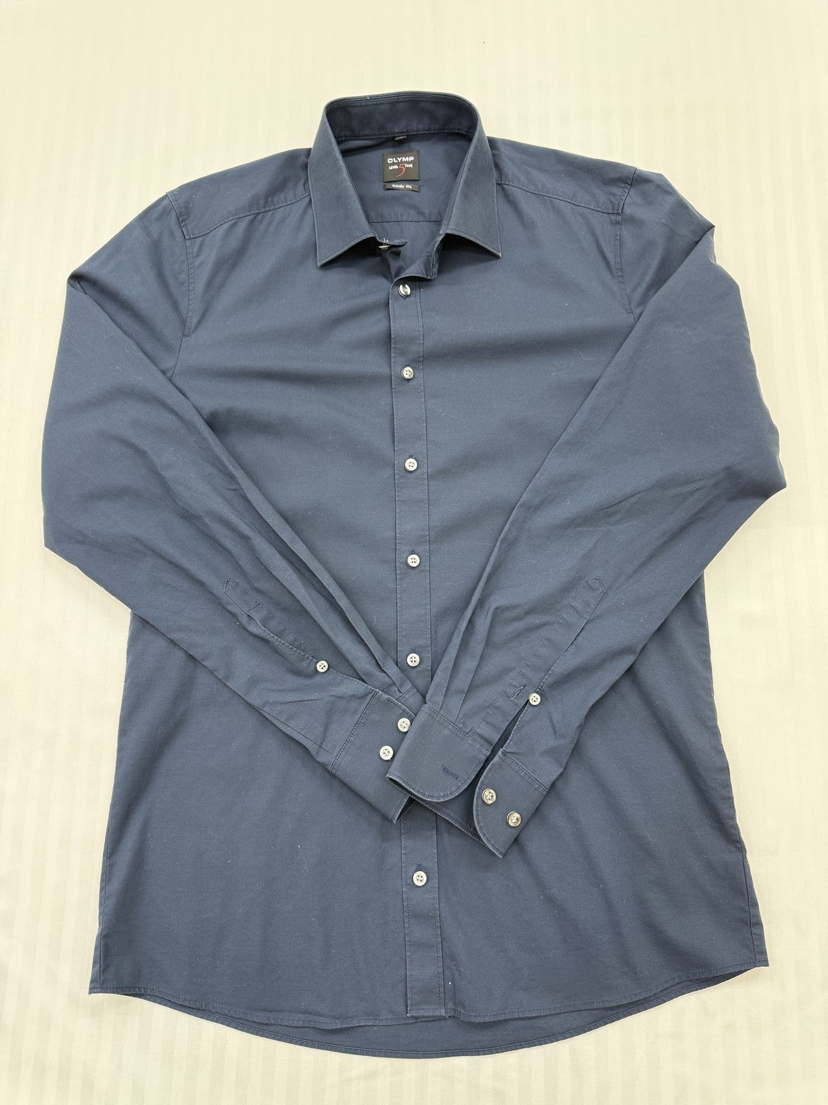 OLYMP Men Blue Shirt size 40 product image 1