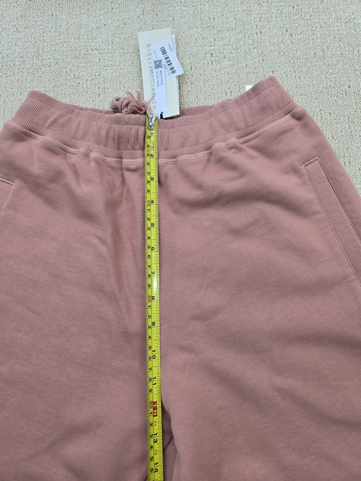Adidas Stella McCartney Mauve Pink XS Sweatpants French Terry NWT
