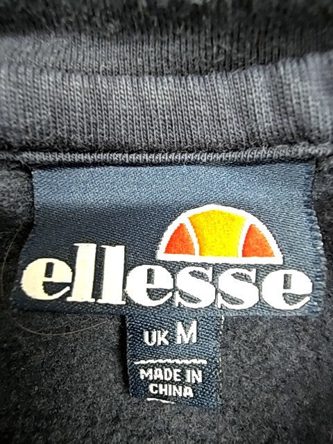 Ellesse Men's Navy Pullover Hoodie Size M Kangaroo Pocket