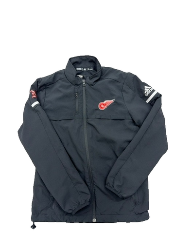 Adidas Men's M Black Detroit Red Wings Full-Zip Track Jacket
