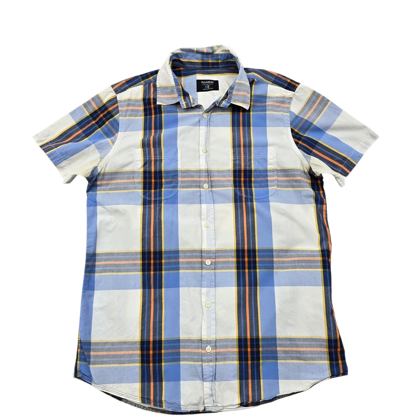 Pull&Bear Men Blue Shirt size XL product image 1