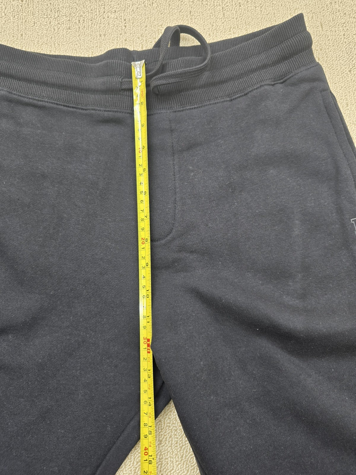 French Connection Black Slim Tapered Sweatpants Drawstring L