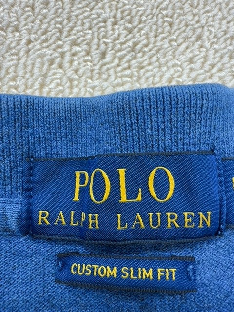Polo Ralph Lauren Men's Navy Custom Slim Fit Polo Shirt Short Sleeve