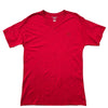 Champion Men's Red T-Shirt – Size M, V-Neck, Cotton