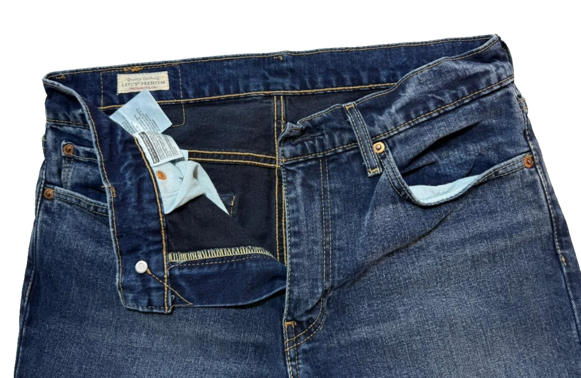 Men's Levi's Strauss & Co Rivated 511 Homme Short Jeans Slim Size 32