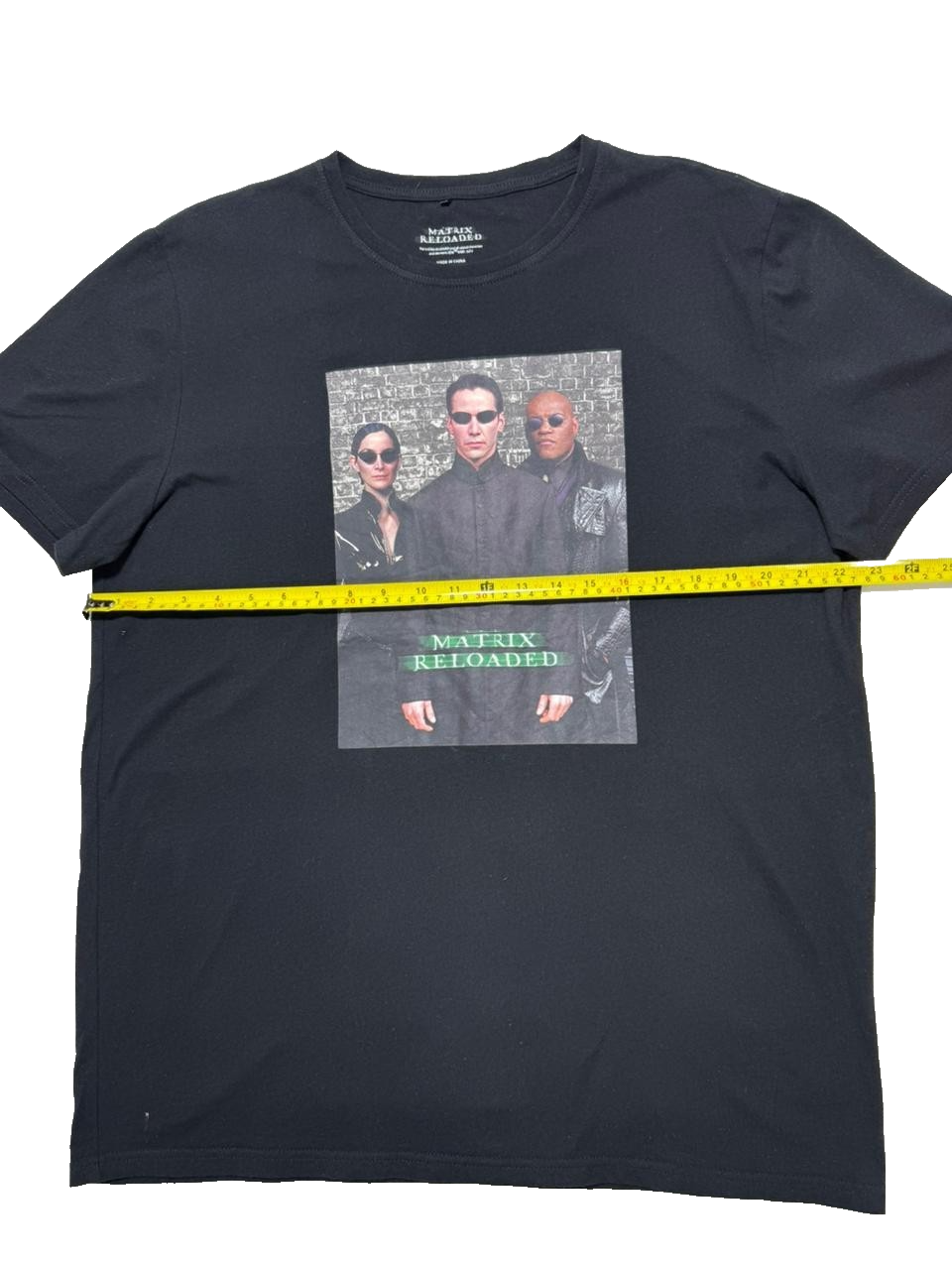 Matrix Reloaded Vintage Movie T-Shirt - Black - Size XXL