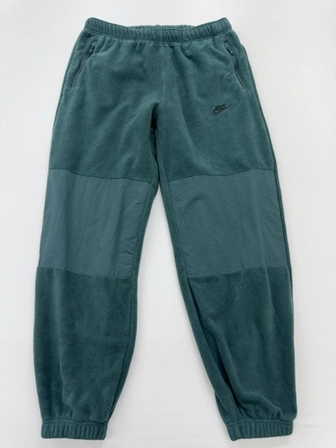 Nike Boys Teal Jogger Sweatpants L Pull-On Fleece Logo Elastic Waist