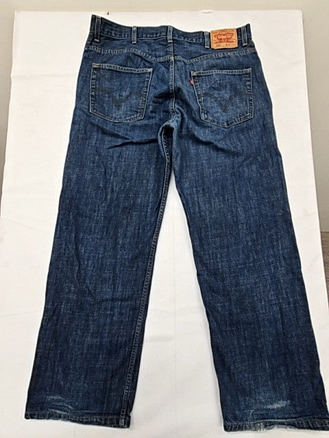 Levi's 569 Loose Straight Dark Wash Jeans 38x32 Men's