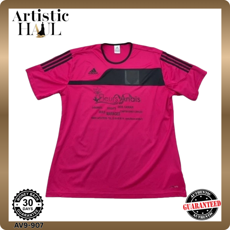 Adidas Pink Jersey XL Short Sleeve Crewneck Unisex