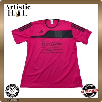 Adidas Pink Jersey XL Short Sleeve Crewneck Unisex